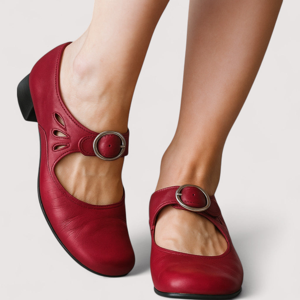 MADISON – ELEGANT ORTHOPEDIC LEATHER SANDALS WITH WEDGE SOLE