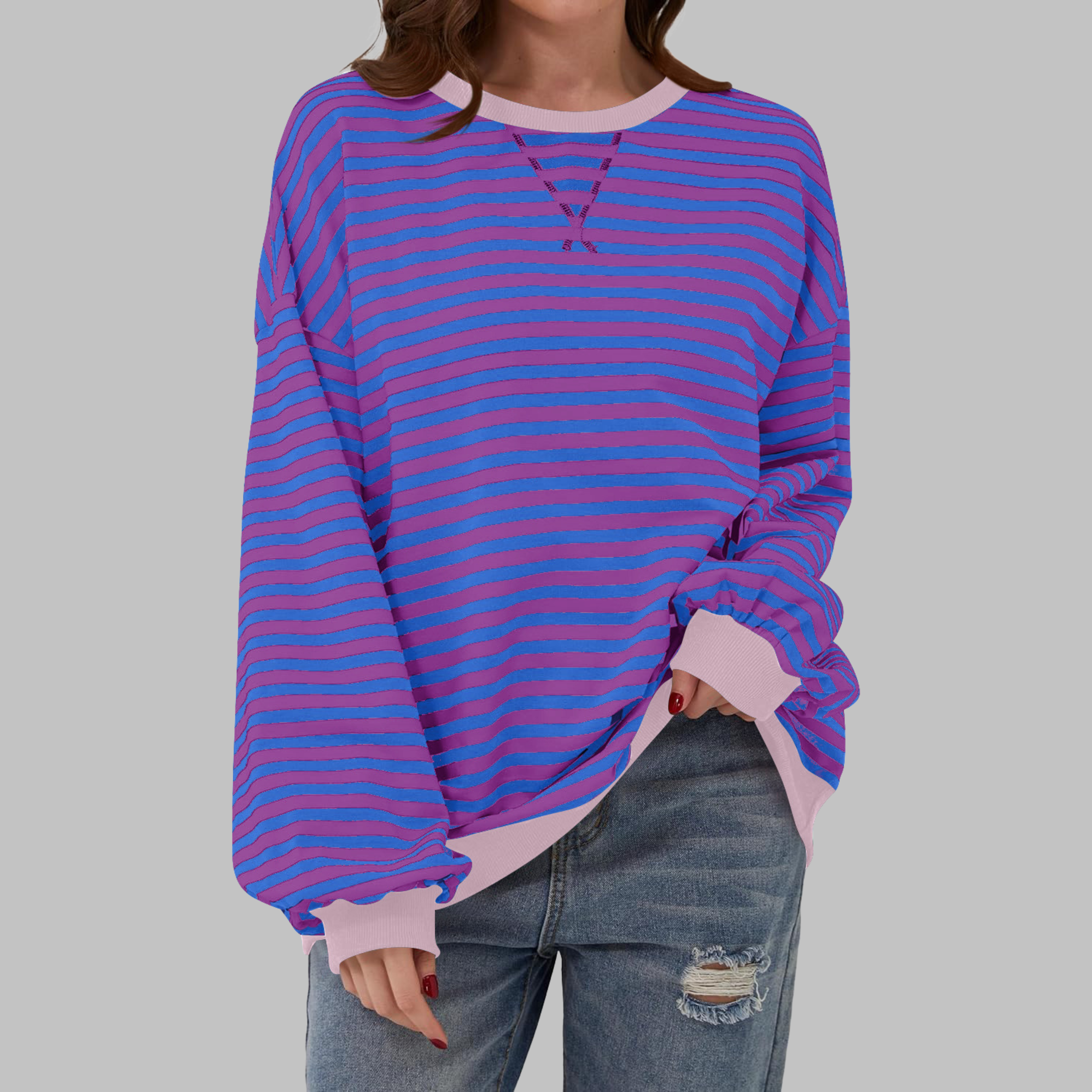 NOELLE - RELAXED STRIPED PULLOVER