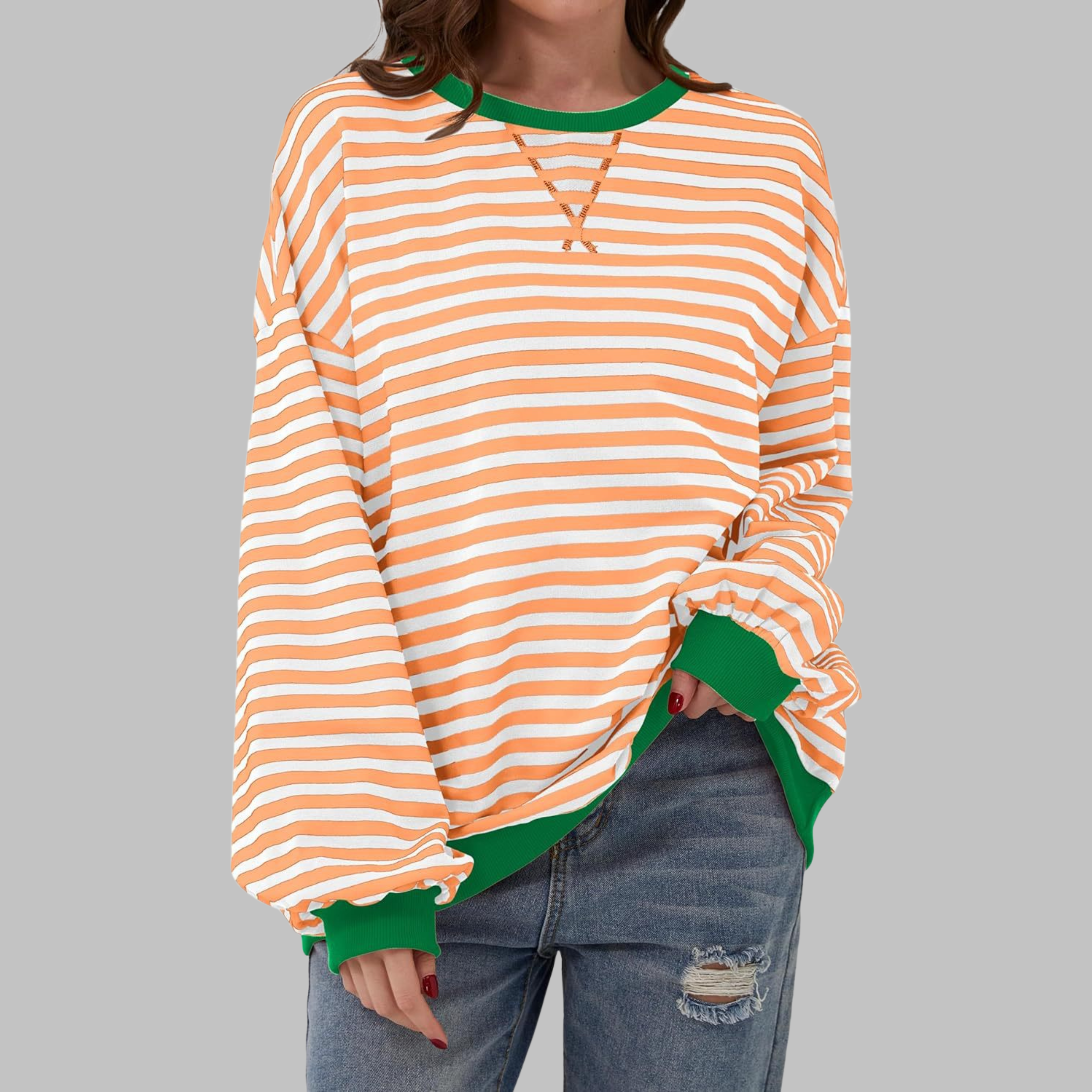 NOELLE - RELAXED STRIPED PULLOVER