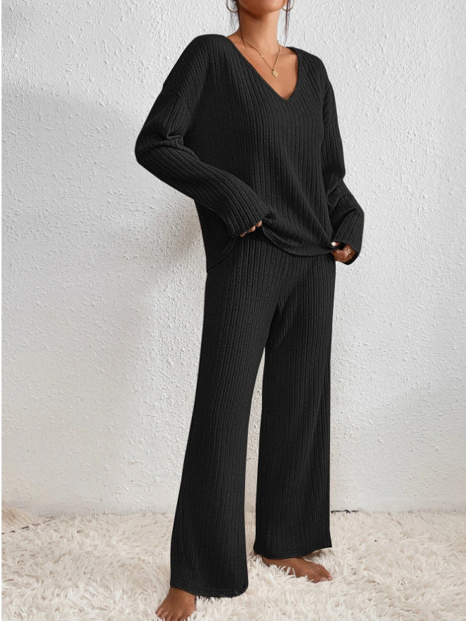 KAIA – RIBBED KNIT LOUNGE SET