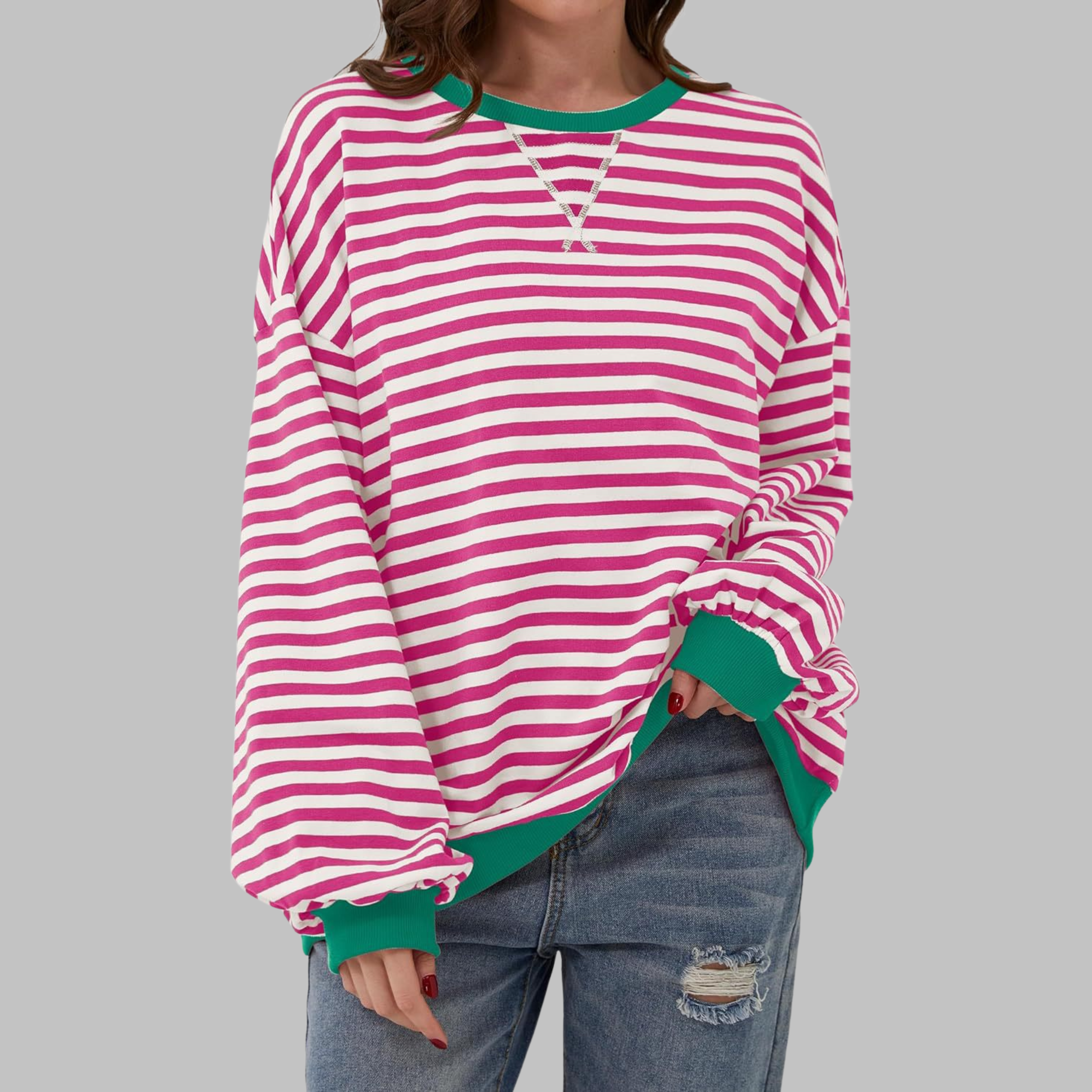 NOELLE - RELAXED STRIPED PULLOVER
