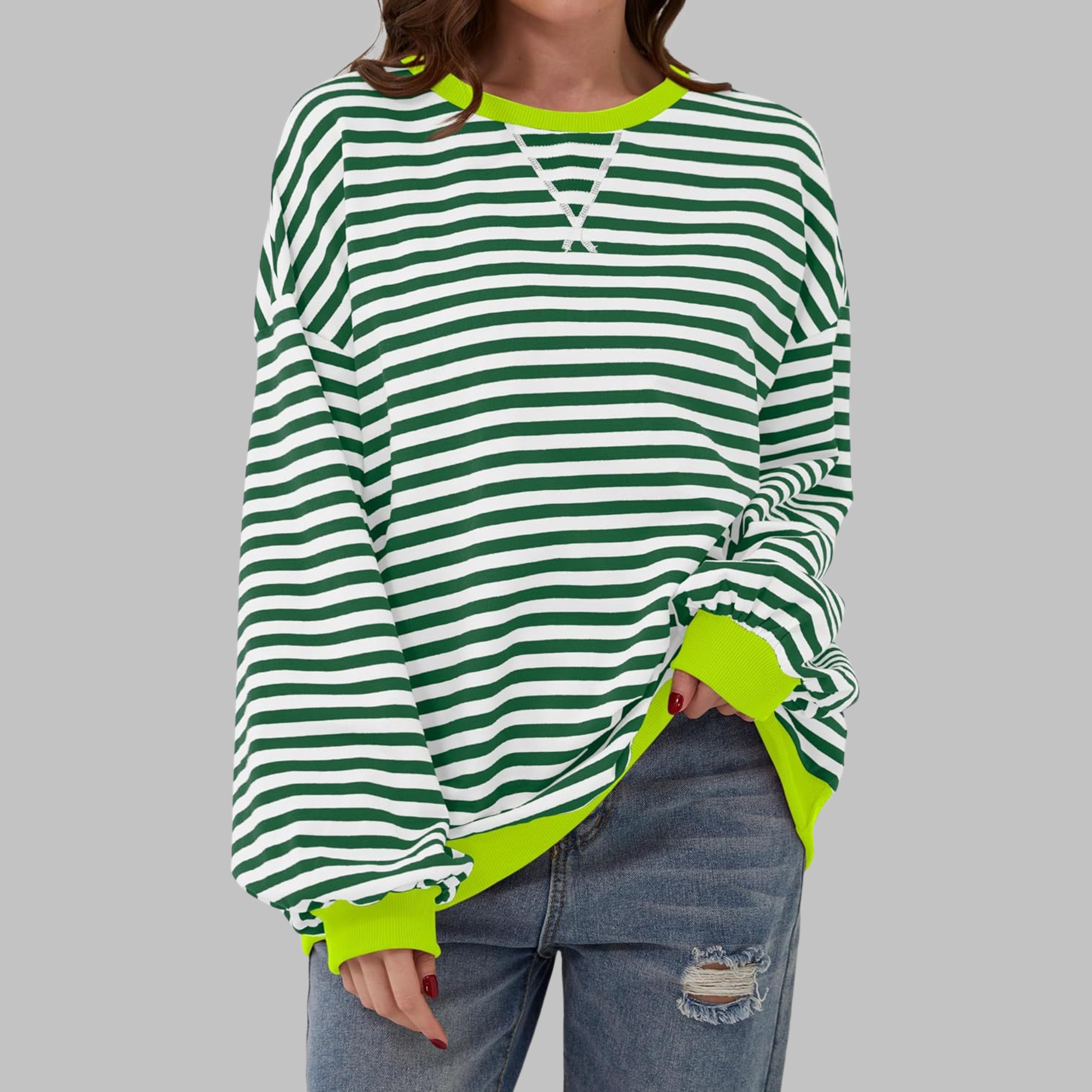 NOELLE - RELAXED STRIPED PULLOVER