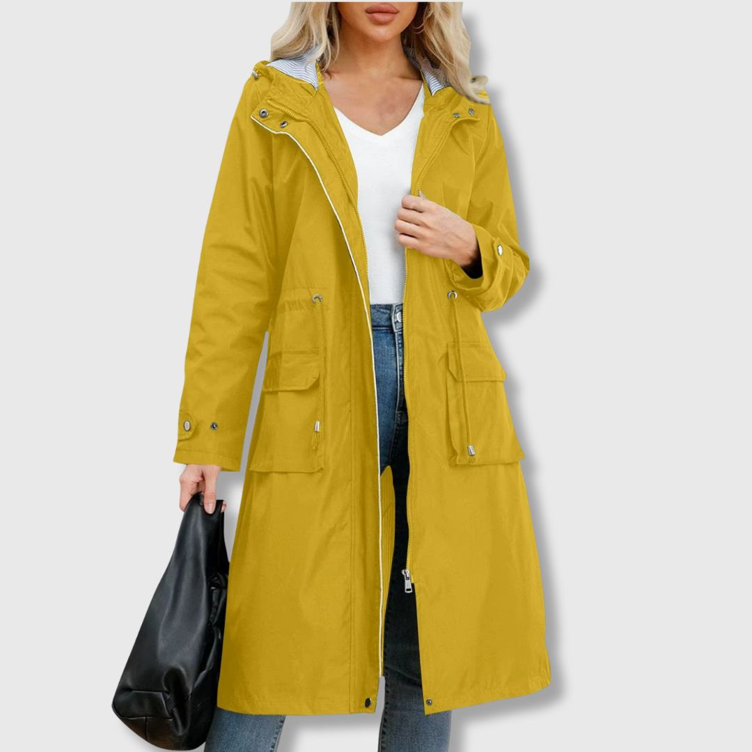 LILLY | CHIC HOODED TRENCH COAT