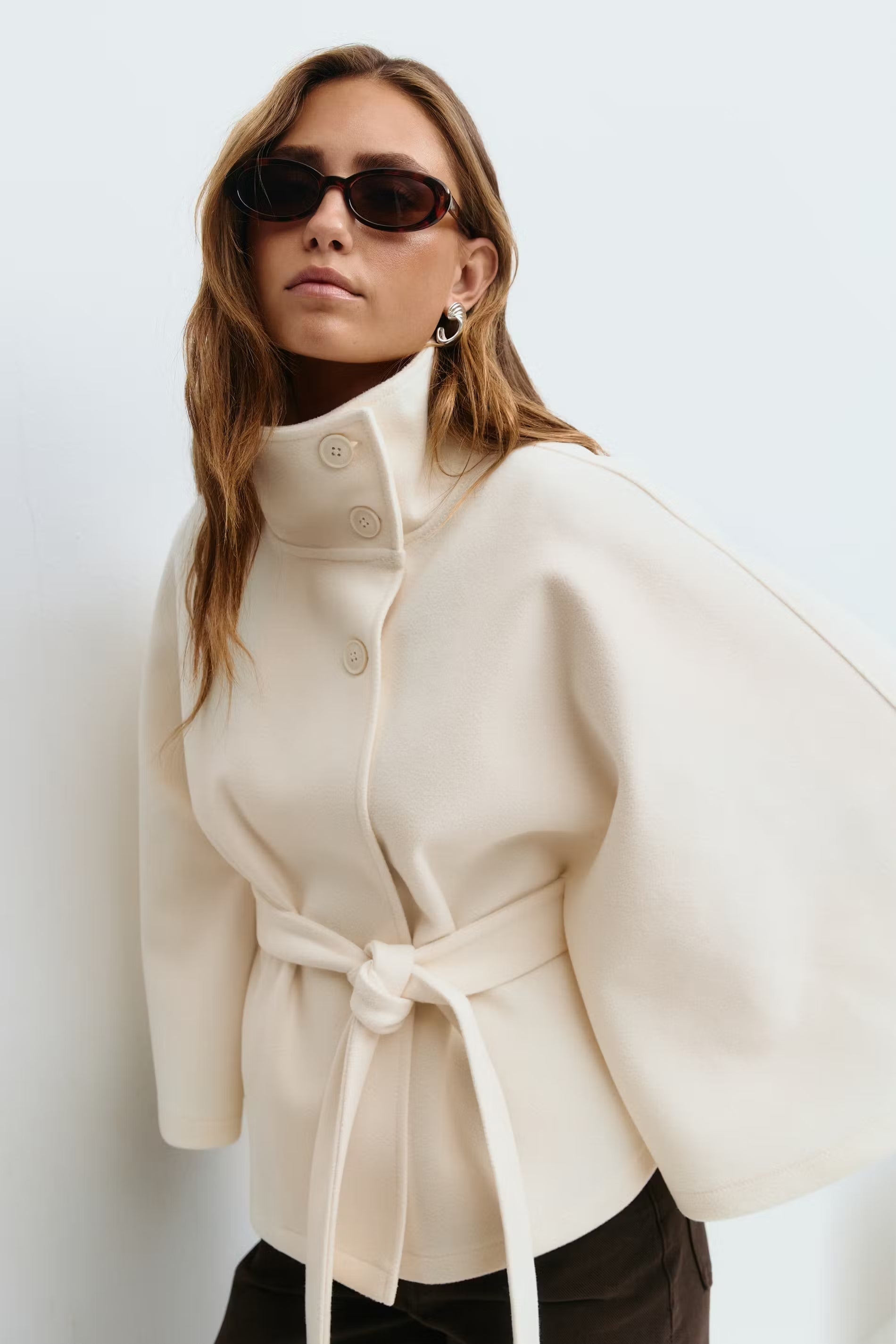 INEAH - BELT CAPE COAT