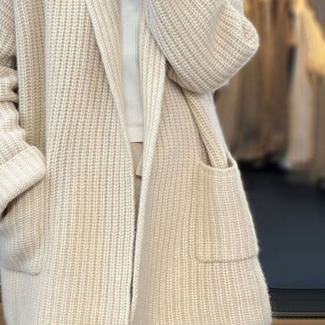 VERONA| KNITTED CARDIGAN IN WOOL BLEND