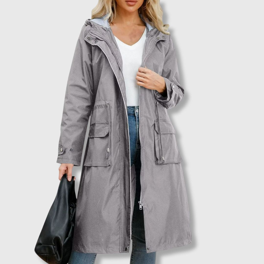 LILLY | CHIC HOODED TRENCH COAT