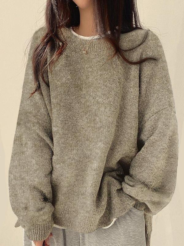 BELLA - SPLIT HEM KNIT SWEATER