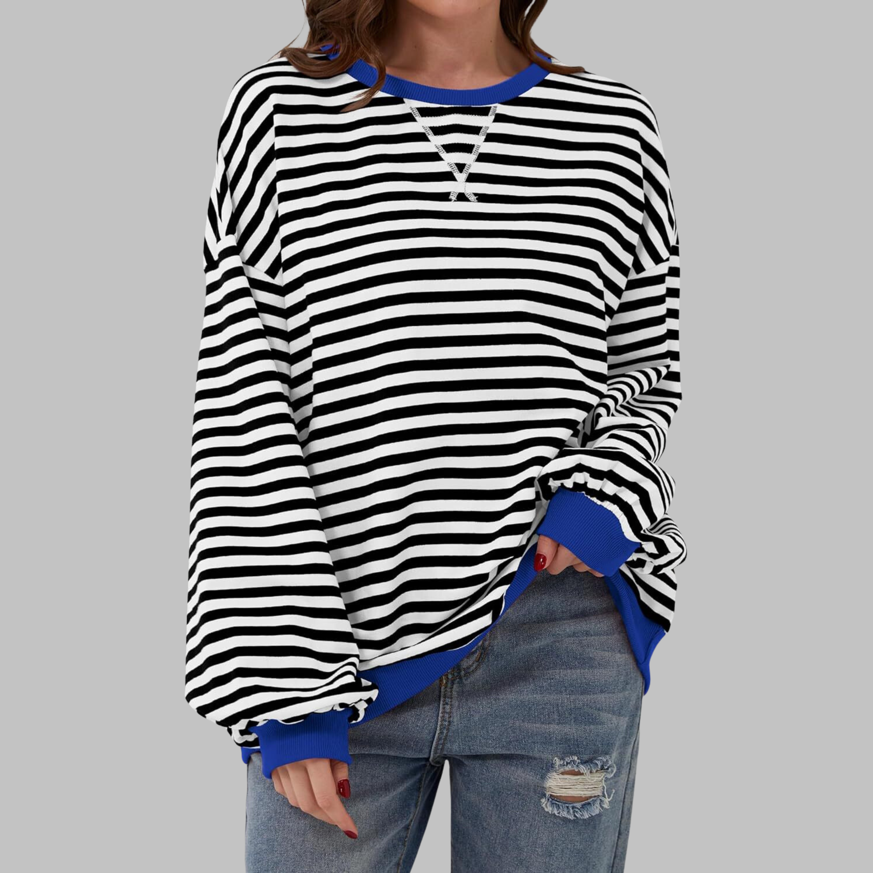 NOELLE - RELAXED STRIPED PULLOVER