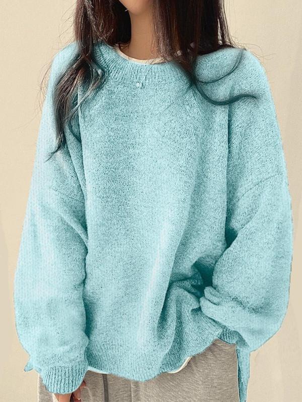 BELLA - SPLIT HEM KNIT SWEATER