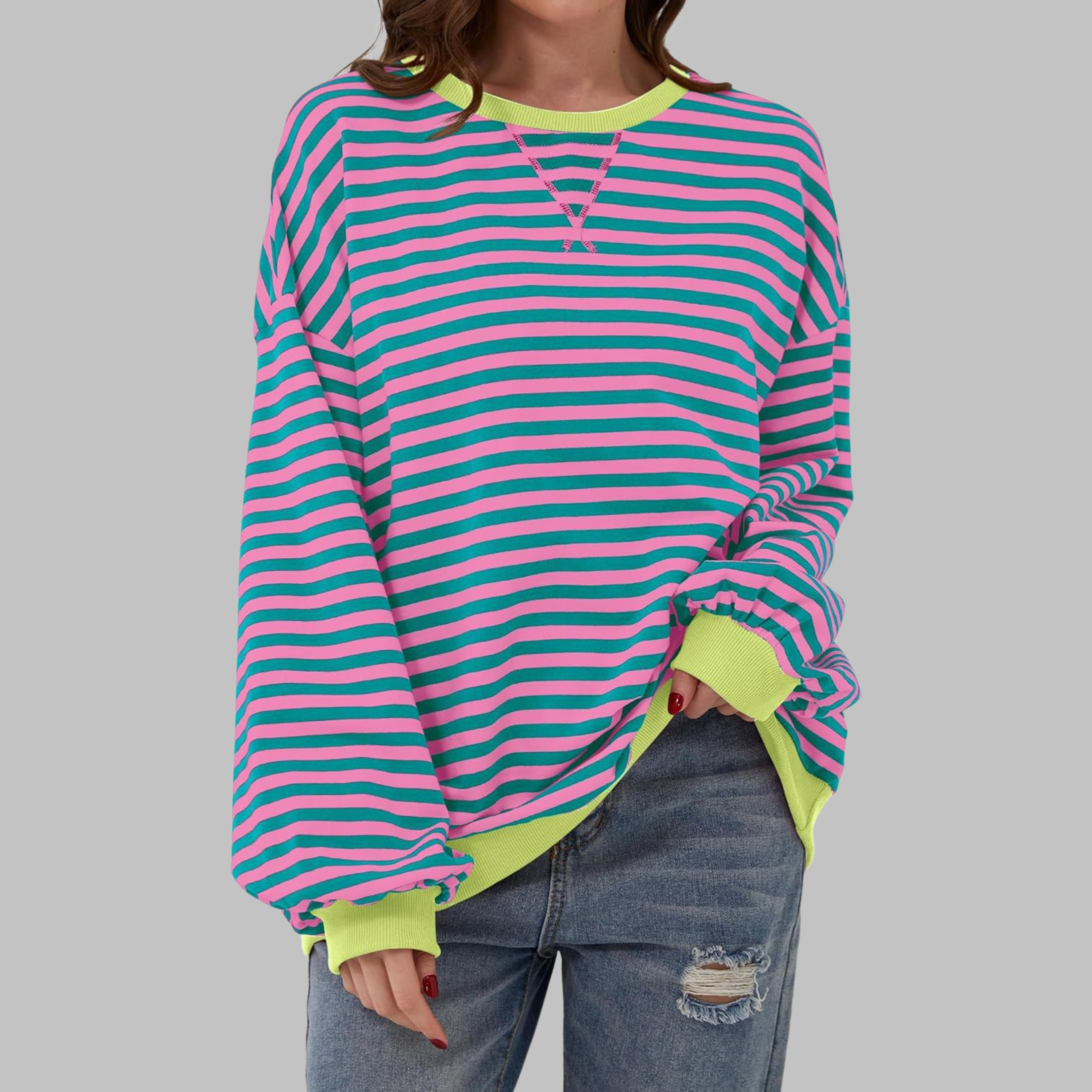 NOELLE - RELAXED STRIPED PULLOVER