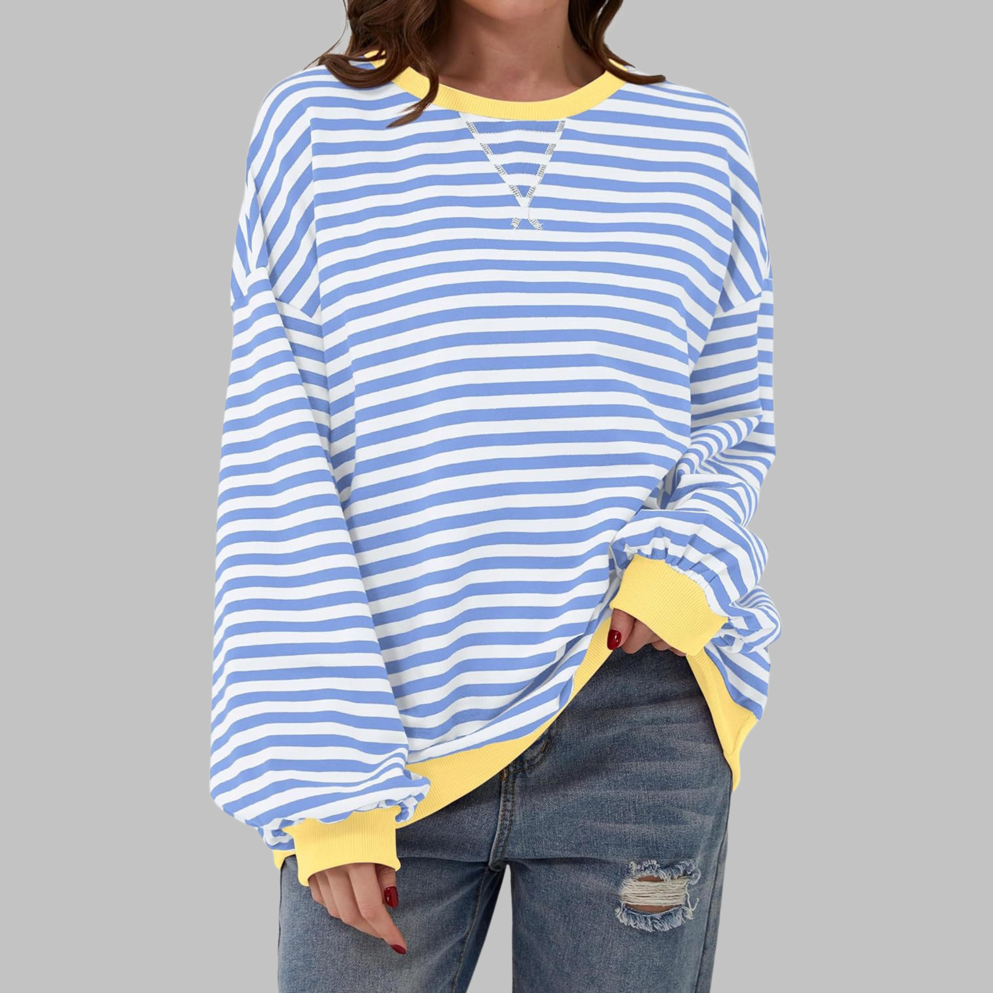 NOELLE - RELAXED STRIPED PULLOVER