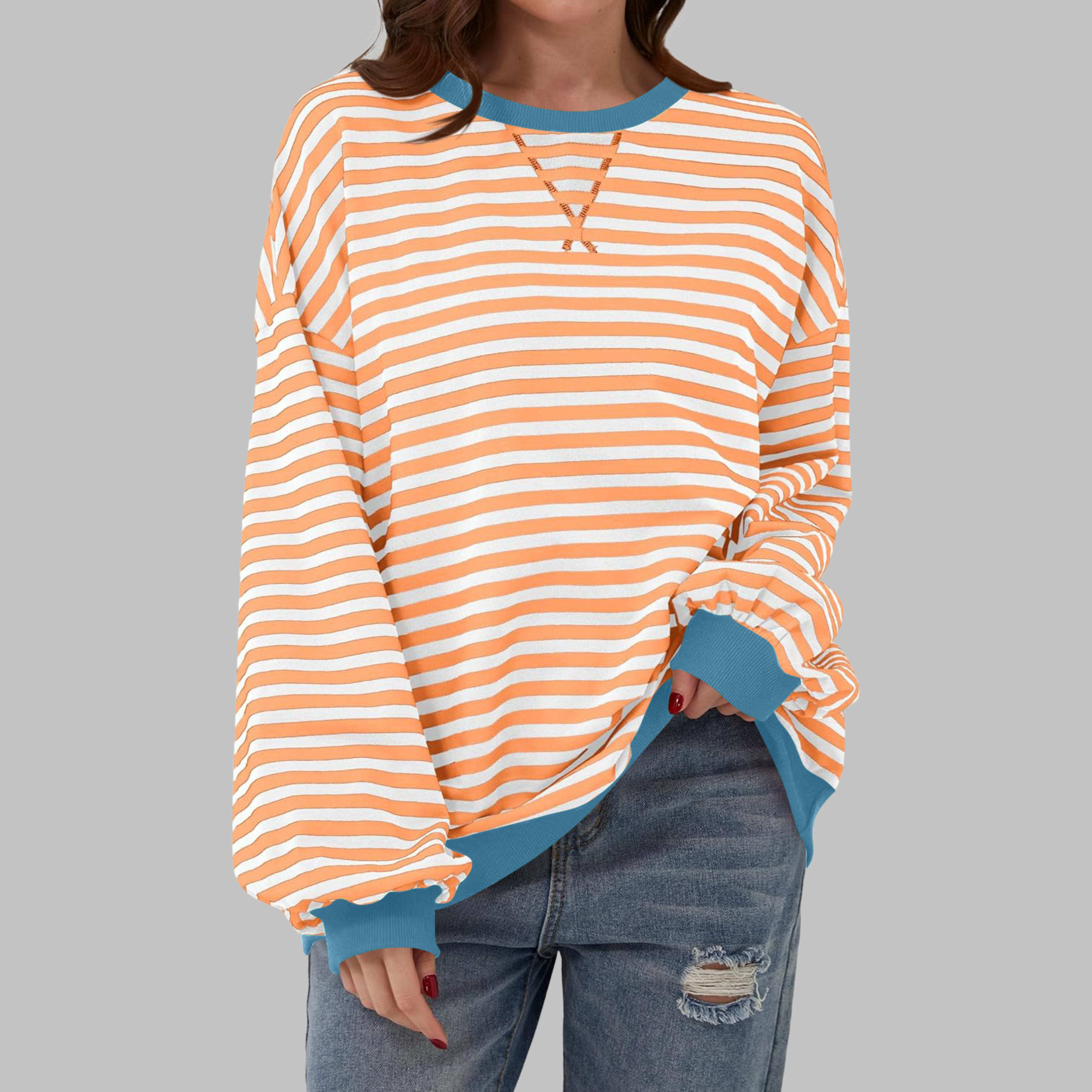 NOELLE - RELAXED STRIPED PULLOVER