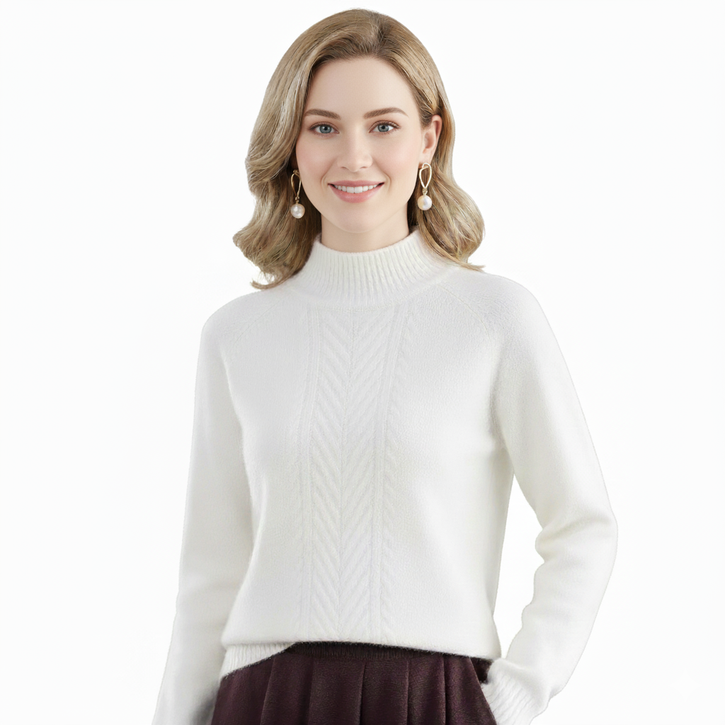 ROMY | CASHMERE TEXTURED KNIT SWEATER