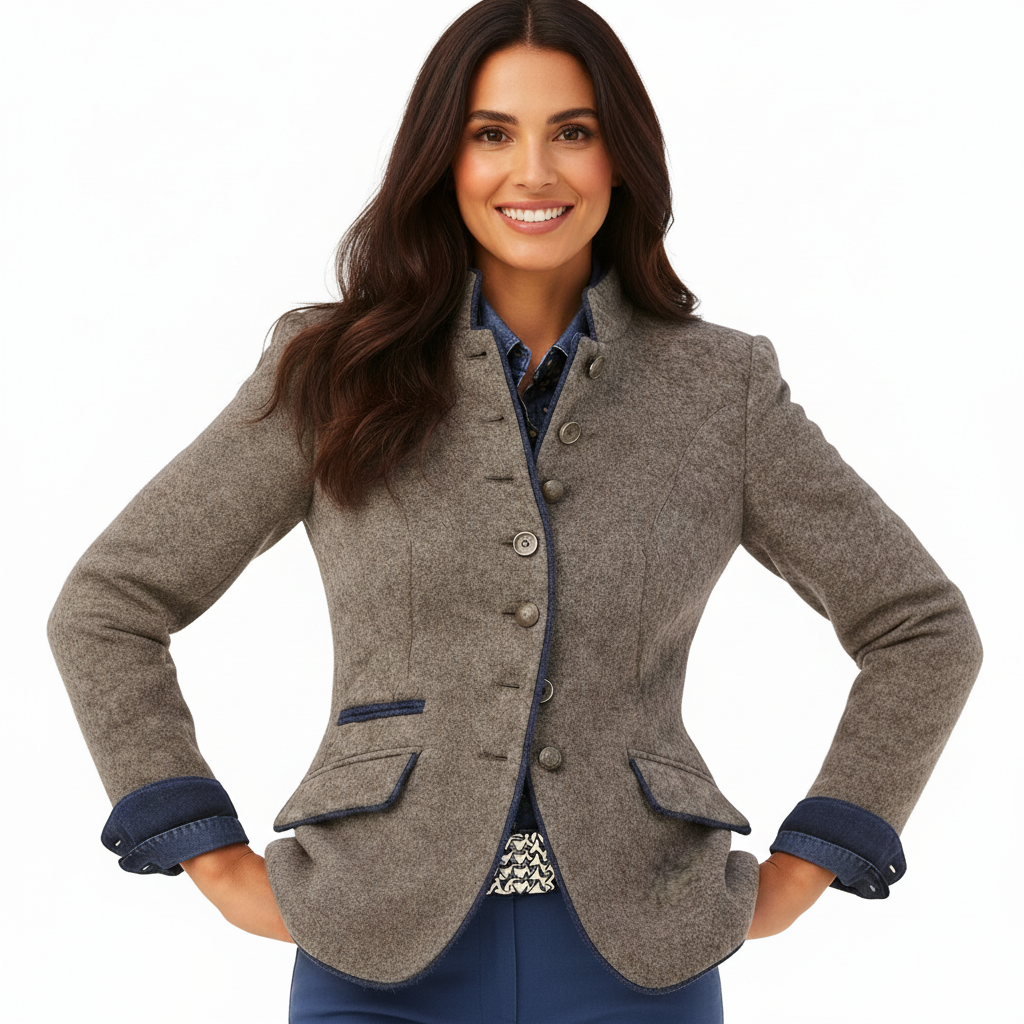 SOPHIA | TAILORED WINTER BLAZER WITH ELEGANT TUMMY COVERAGE