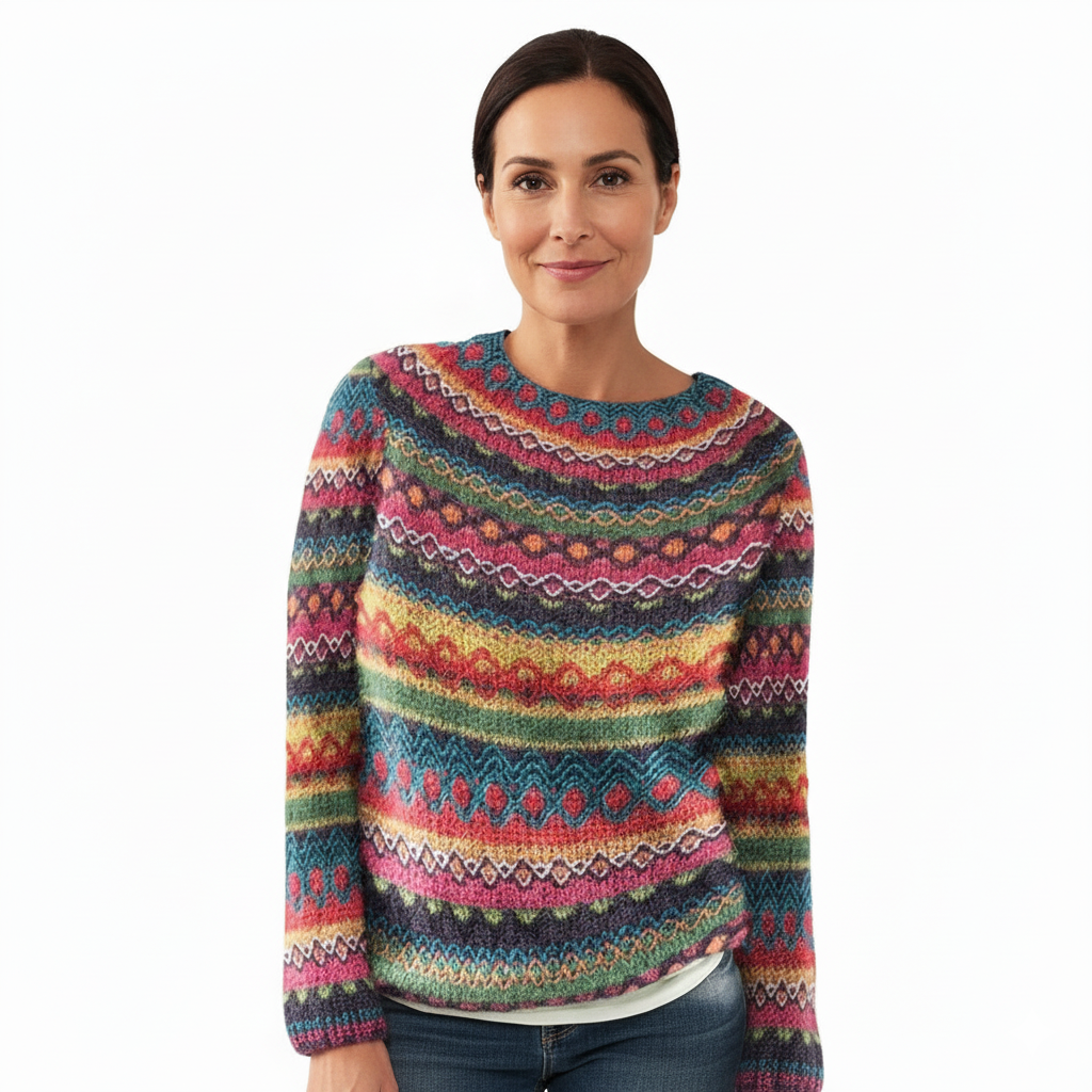MARIA | RETRO KNIT SWEATER FOR WOMEN
