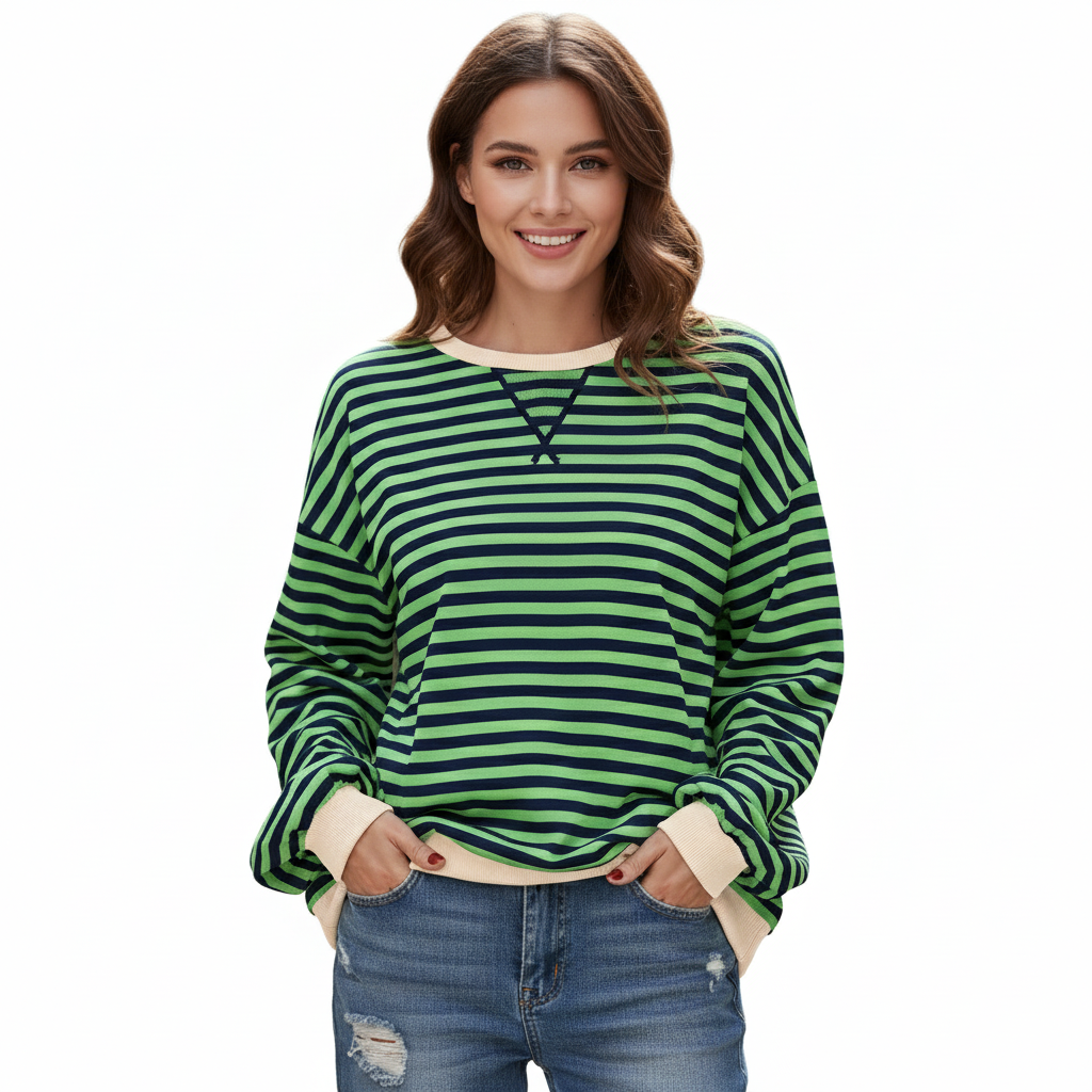 NOELLE - RELAXED STRIPED PULLOVER