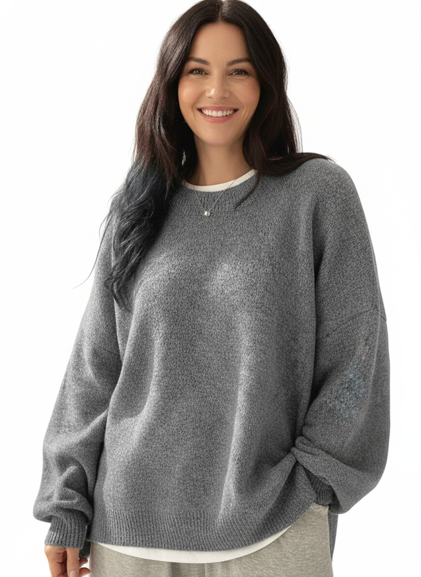 BELLA - SPLIT HEM KNIT SWEATER