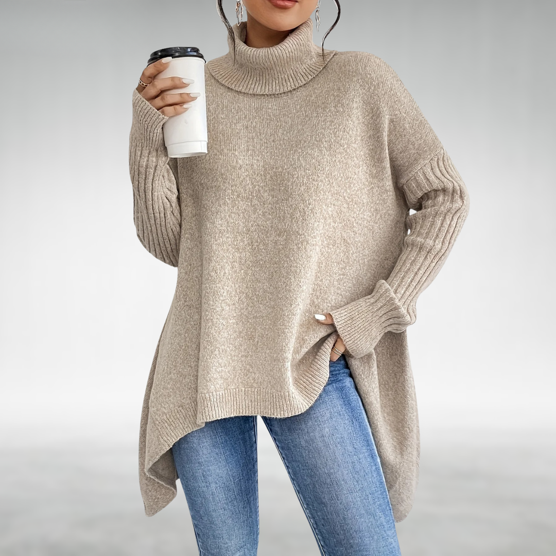 MILENA | ELEGANT TURTLENECK JUMPER WITH TUMMY COVERAGE