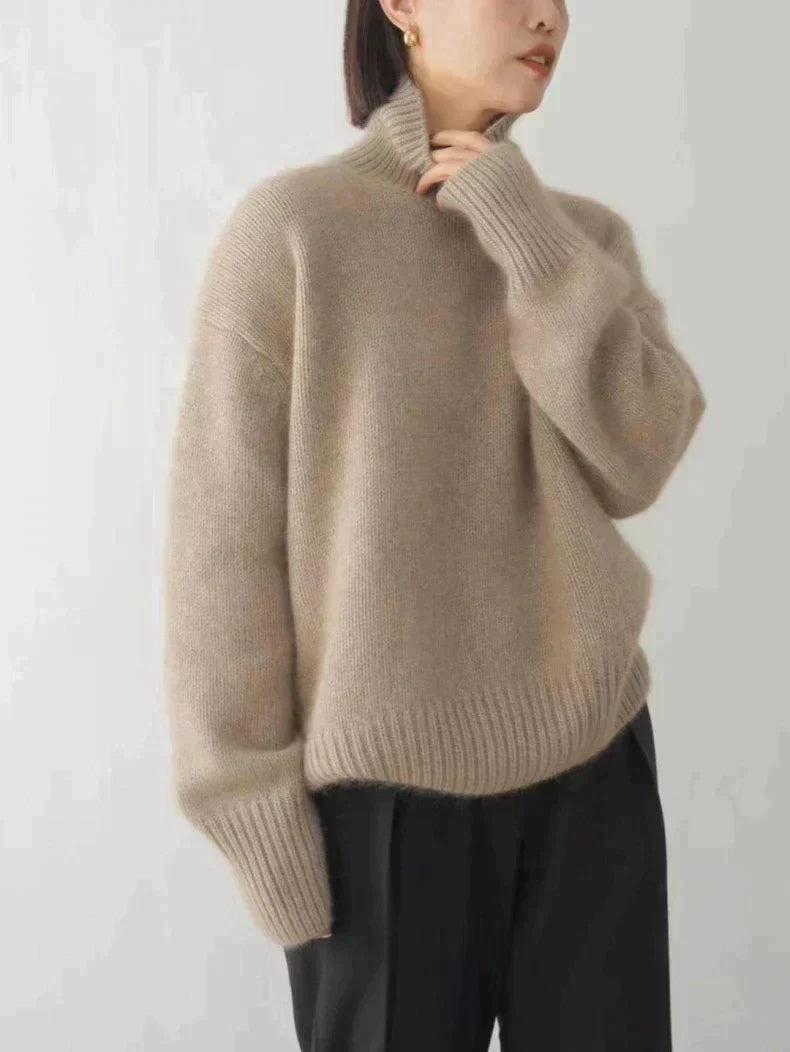 ROSE - HIGH COLLAR CASHMERE