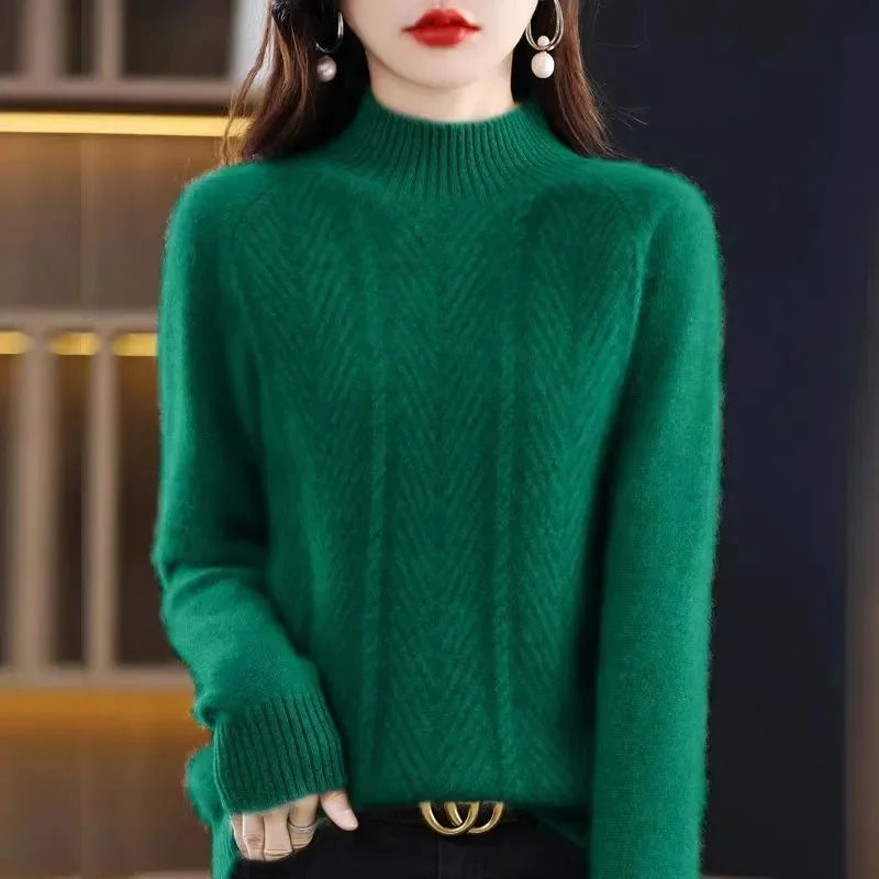 ROMY | CASHMERE TEXTURED KNIT SWEATER