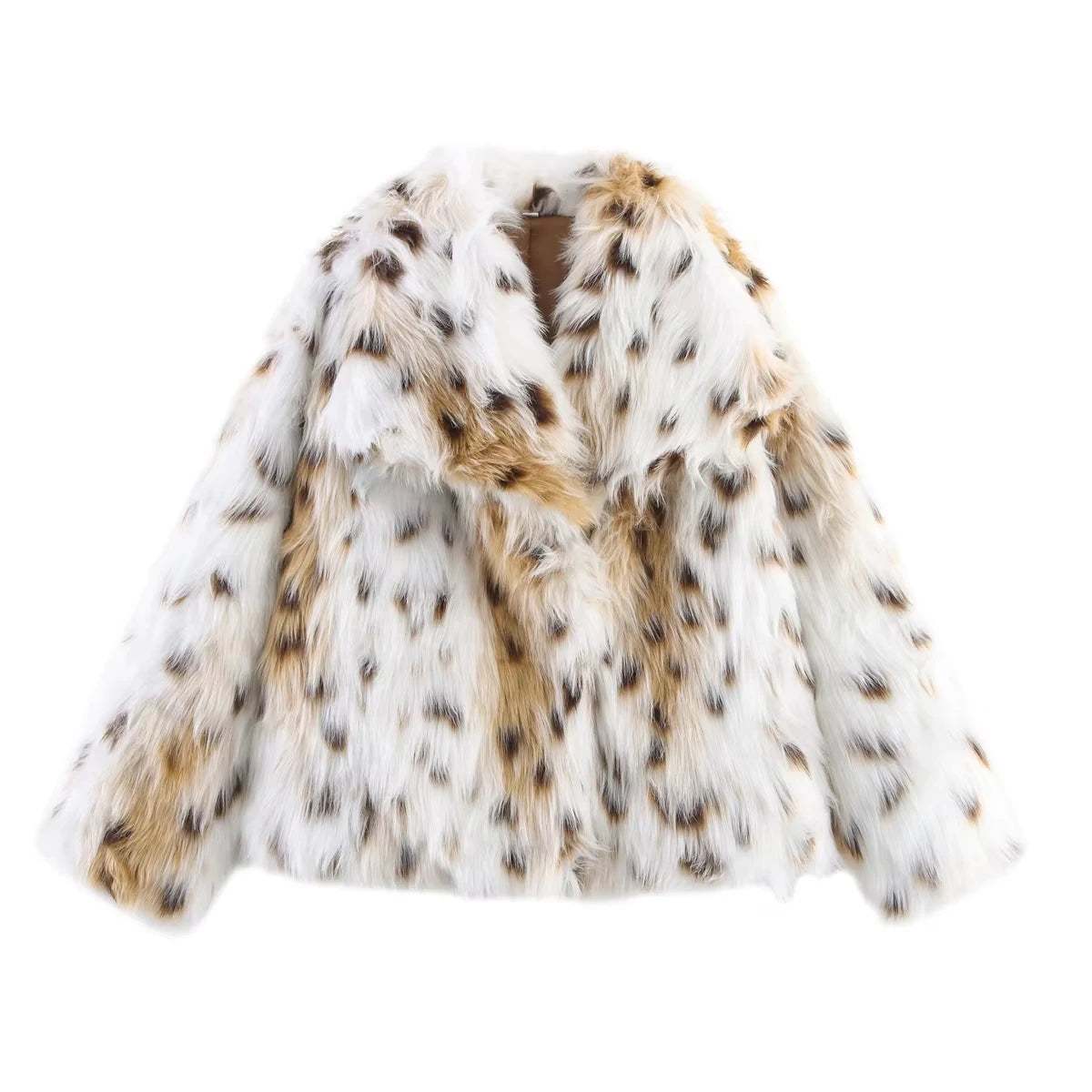 Eva Faux Fur Coat –  Warm Fluffy Jacket