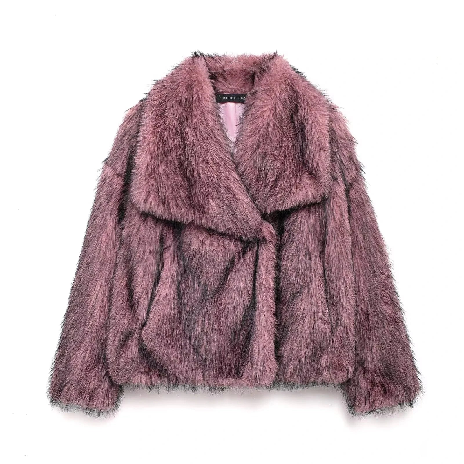 Eva Faux Fur Coat –  Warm Fluffy Jacket