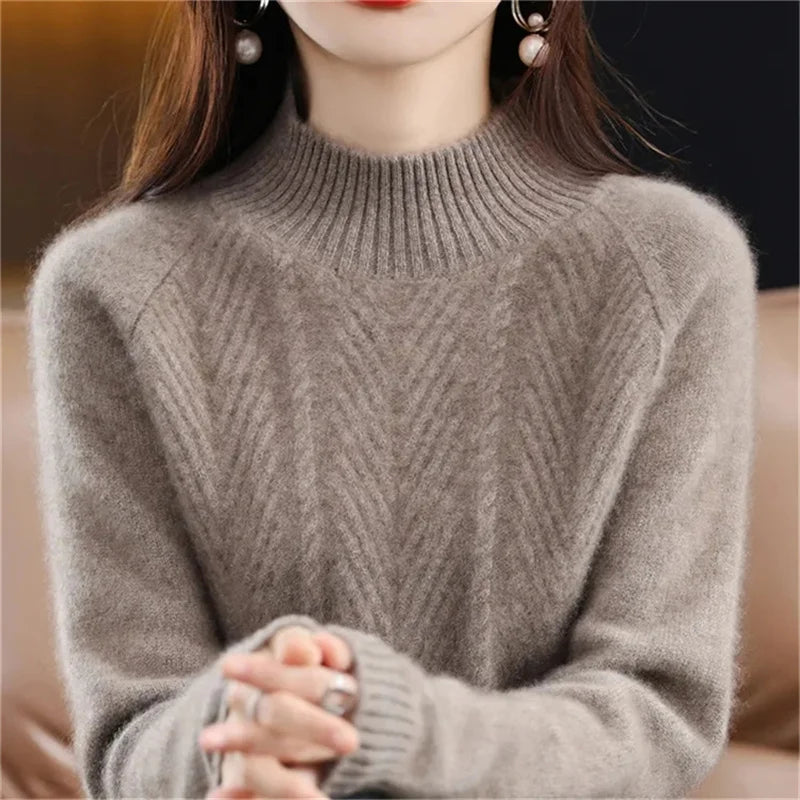 ROMY | CASHMERE TEXTURED KNIT SWEATER
