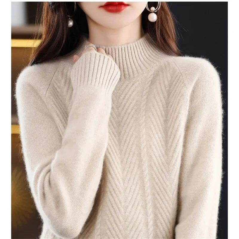 ROMY | CASHMERE TEXTURED KNIT SWEATER