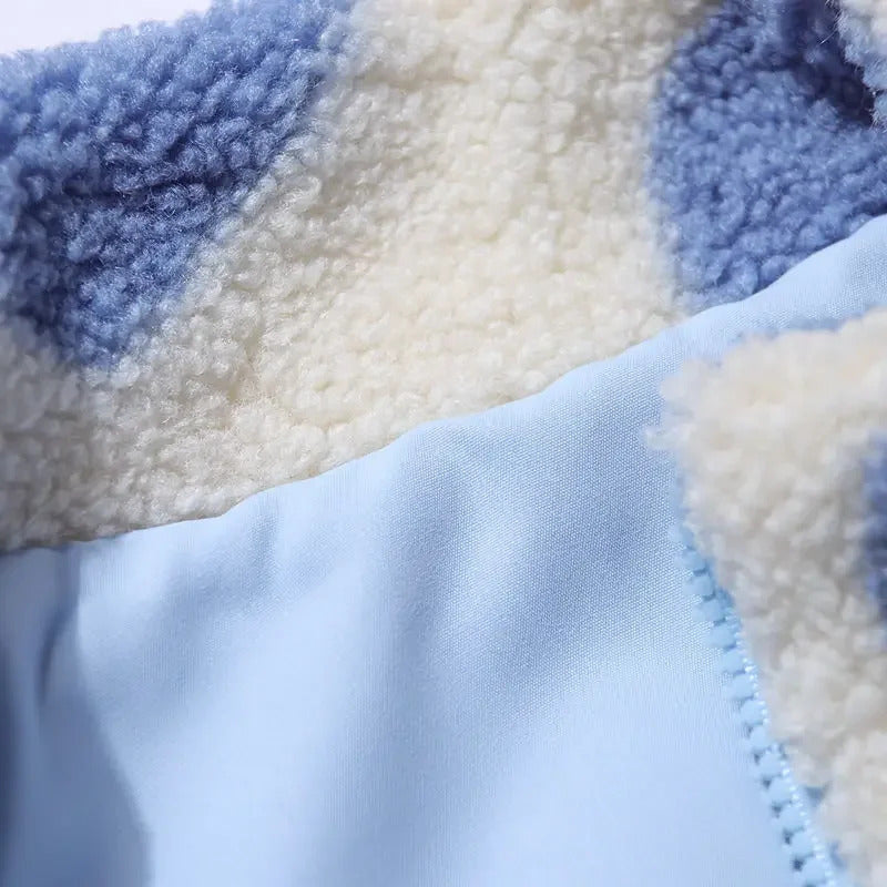 CAROLA – REVERSIBLE HEART-PRINT COMFORT JACKET