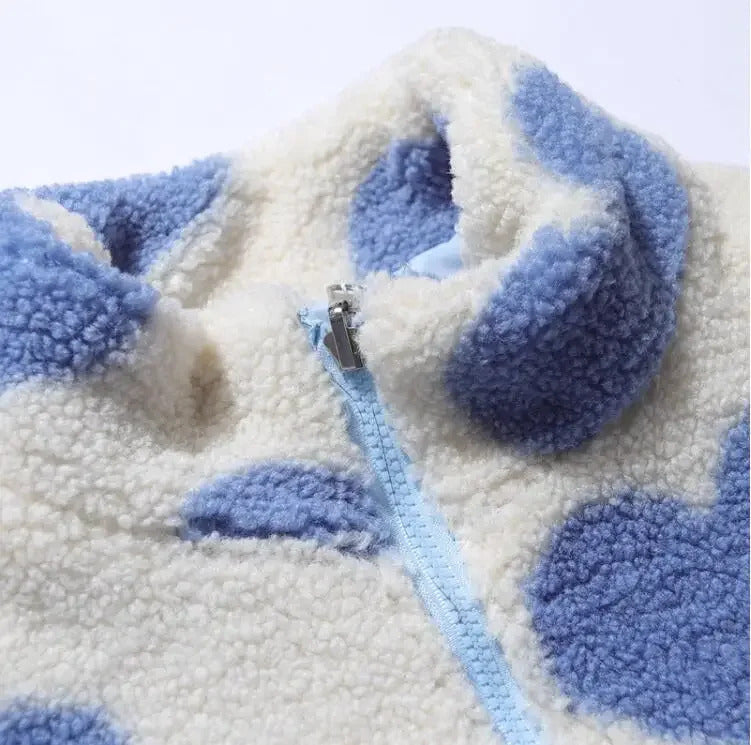 CAROLA – REVERSIBLE HEART-PRINT COMFORT JACKET