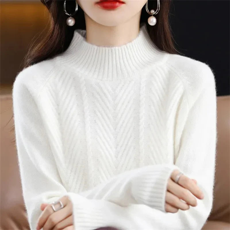 ROMY | CASHMERE TEXTURED KNIT SWEATER
