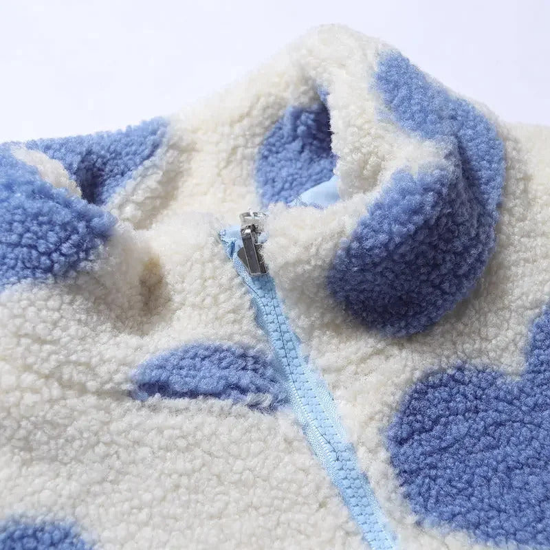 CAROLA – REVERSIBLE HEART-PRINT COMFORT JACKET