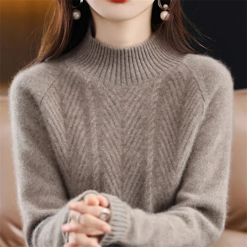 ROMY | CASHMERE TEXTURED KNIT SWEATER