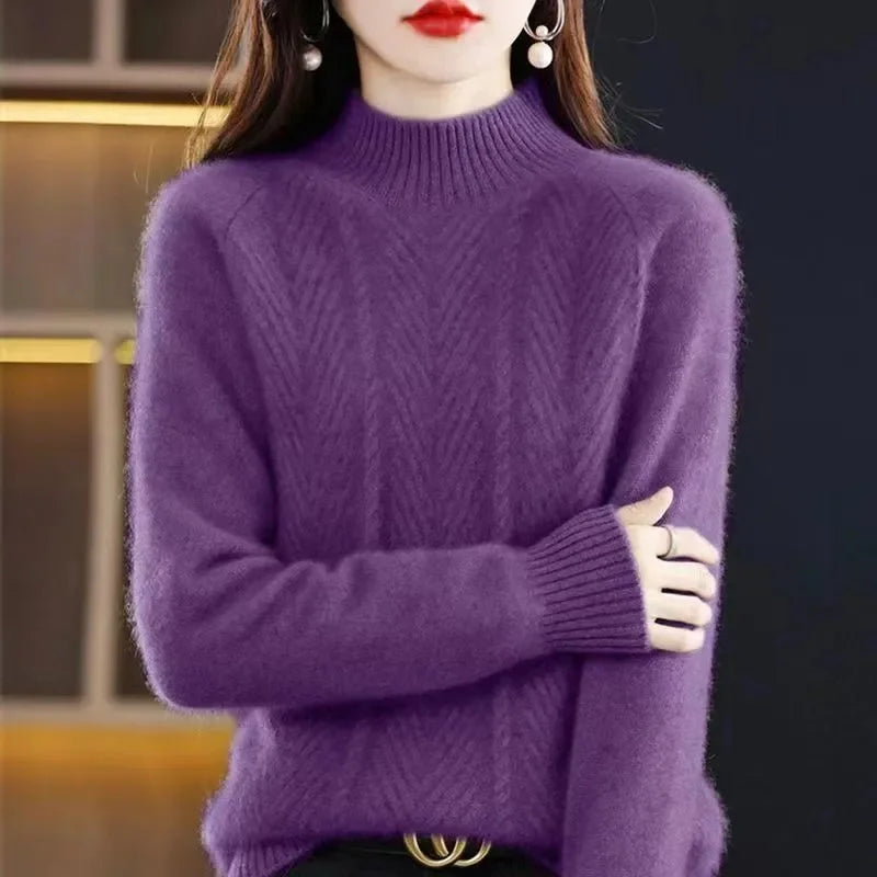 ROMY | CASHMERE TEXTURED KNIT SWEATER