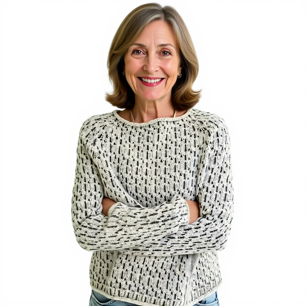 HANNAH | CLASSIC ROUND NECK SWEATER WITH ELEGANT TUMMY COVERAGE