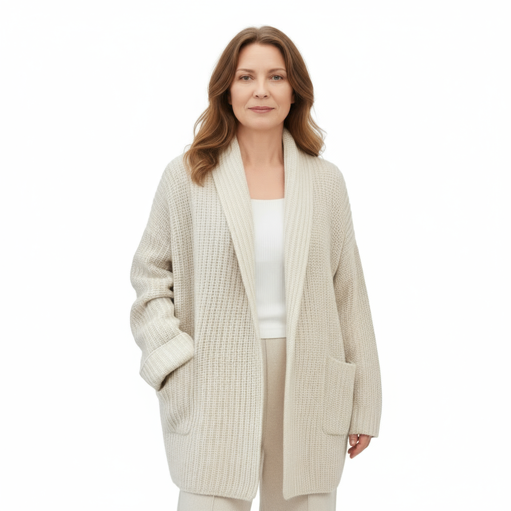 VERONA| KNITTED CARDIGAN IN WOOL BLEND