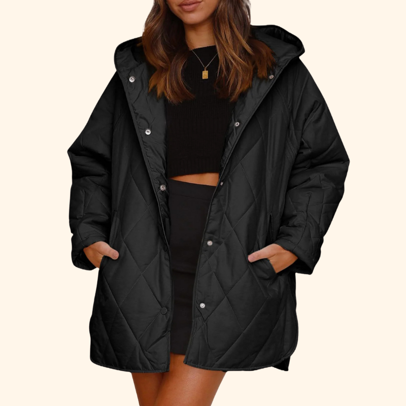 Thea - Quilted Hooded Coat